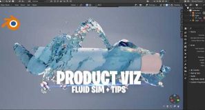 blender pro product visualization animation + lighting + fluid simulation