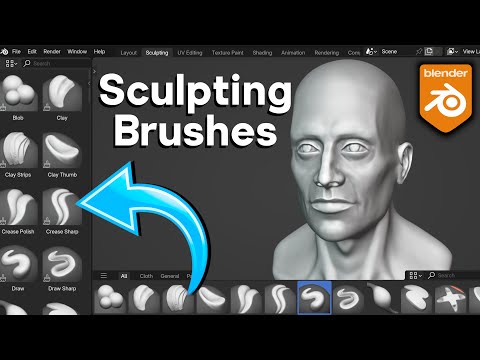 Customize the Location of Sculpting Brushes in Blender