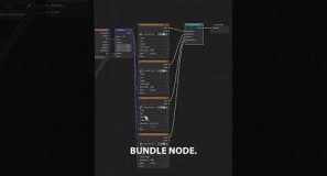 Combine different inputs into a single node with the new Bundle Node in Blender 5.0 #b3d #blender3d