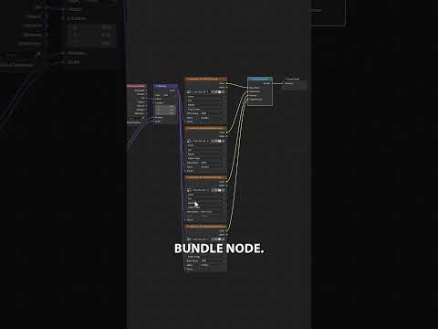 Combine different inputs into a single node with the new Bundle Node in Blender 5.0 #b3d #blender3d