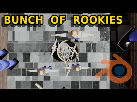 Bunch of Rookies Rigid Body Ragdolls