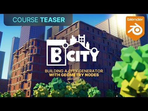 In-depth Geometry Node Course Coming Soon | BCITY | Blender Course Teaser