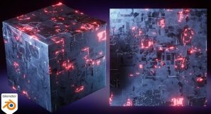 Procedural Sci-Fi Detailed Metal Material (Blender Tutorial)