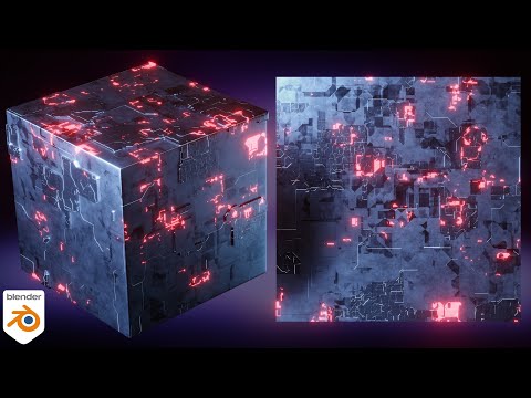 Procedural Sci-Fi Detailed Metal Material (Blender Tutorial)