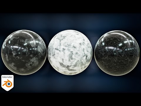 Three Procedural Marble Materials (Blender Tutorial)