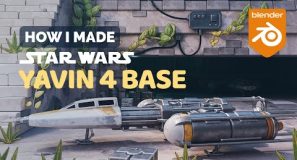 Star Wars Yavin Base in Blender – 3D Modeling Process | Polygon Runway