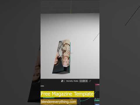 Free blender projects magazine generator #shorts