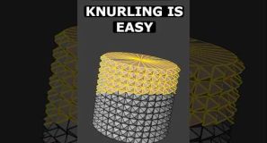knurling is EASY. Blender Quick Tutorial #blender #3d #3dmodeling #tutorial