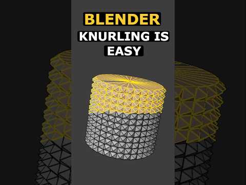 knurling is EASY. Blender Quick Tutorial #blender #3d #3dmodeling #tutorial