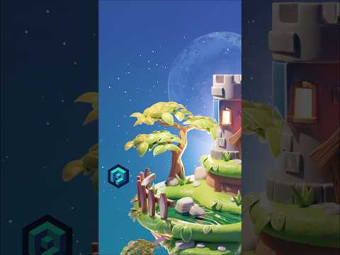 Let’s create a stylized tree in Blender #3dillustration #blender3d #3dmodeling #b3d