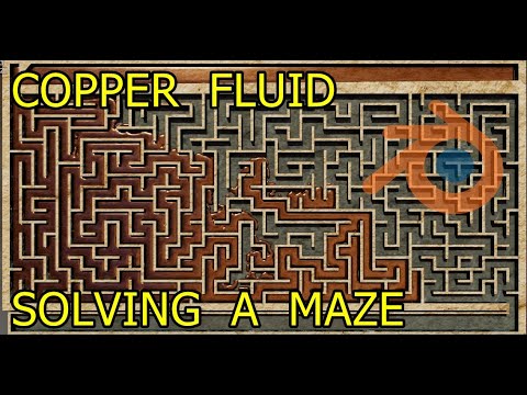 Liquid Copper Solving A Maze