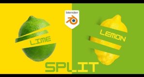 Blender Tutorial – Lime & Lemon Splitting!