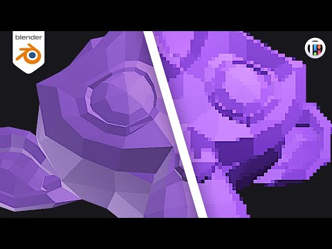 Easy Pixel Effect in Blender