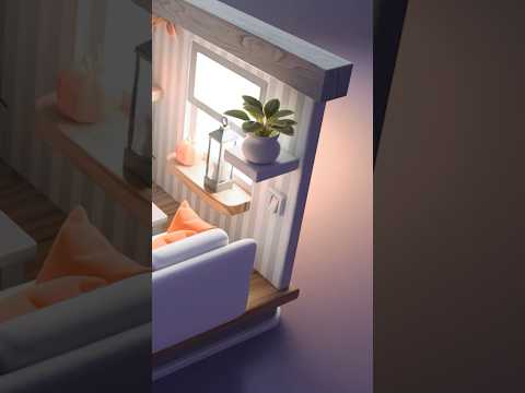 Simple stylized plant made in Blender