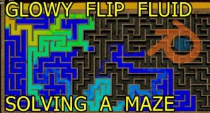 Multi Color Flip Fluid Solving A Maze