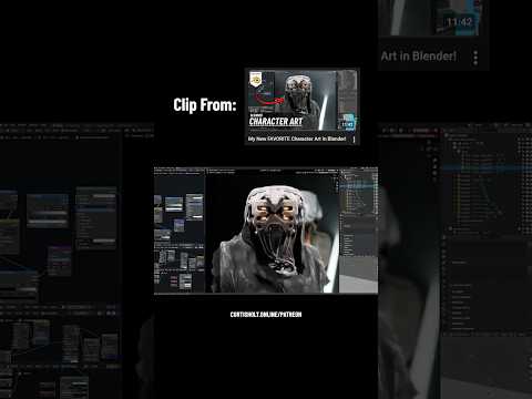 Playing with Character Lighting in Blender! #shorts #blender