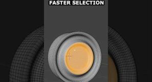 Faster Face Selection in Blender #3d #blender #tutorial
