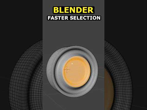 Faster Face Selection in Blender #3d #blender #tutorial