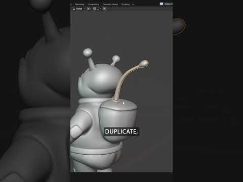 A Blender tip to make editing rotated objects easier #b3d #blender3d #3d