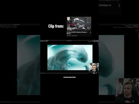 Alien Style Test in Blender! #shorts #blender