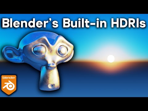 How to Use Blender’s Built In Sky HDRI Environments