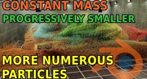 5 Million Molecular Particles – Constant Mass Progressively Smaller Molecular Particles Comparison