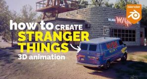Blender 3D Stranger Things Inspired Animation
