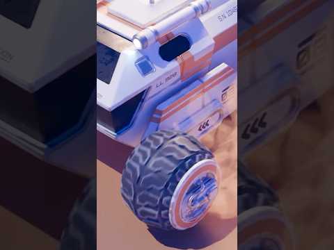 Quick sci-fi rover wheels in Blender