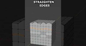 Straighten Edges In Blender – Pro Tip #blender #3dmodeling #3d #tutorial