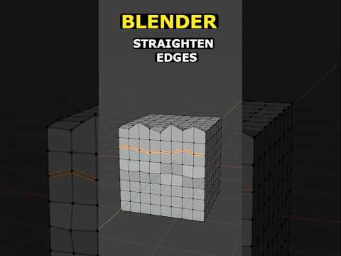 Straighten Edges In Blender – Pro Tip #blender #3dmodeling #3d #tutorial