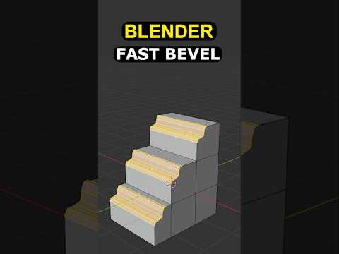 Fast EASY Bevels – Blender Quick Tip #3d #blender #animation