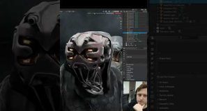 New Character Art in Blender! #shorts #blender