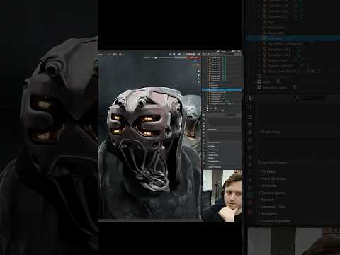 New Character Art in Blender! #shorts #blender