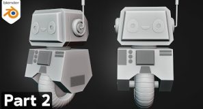 Creating a Cute Robot in Blender 🤖 Part 2 (Blender Tutorial)