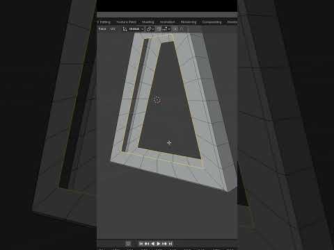 Blender: Bridge edges WAY faster with this method. #blender3d #blender #3d