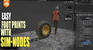 easy Foot prints with simulation nodes