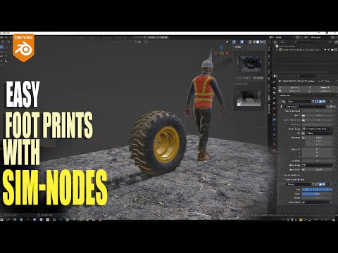 easy Foot prints with simulation nodes