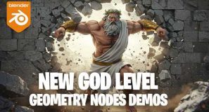 New god level geometry nodes demos this week