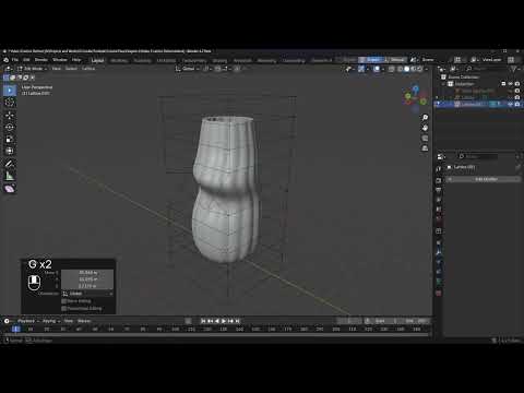 10. Lattices in Blender are versatile tools for warping, scaling, and contorting models.