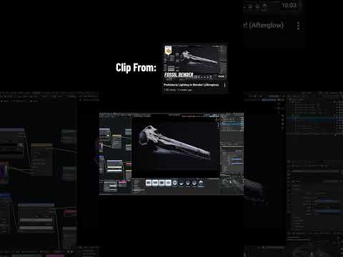 Studio Cage Lighting with Afterglow for Blender! #shorts
