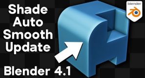 The Shade Auto Smooth Update in Blender 4.1