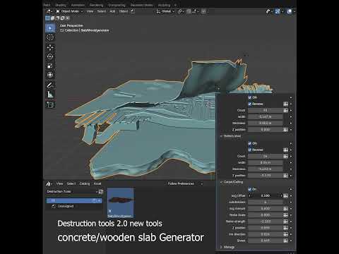 Destruction tools – slab generator