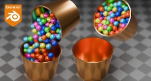 Blender | Marbles in Bucket Simulation | Beginners Tutorial