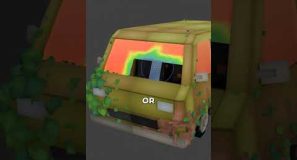 How you can paint broken low poly glass in Blender. #b3d #blender3d