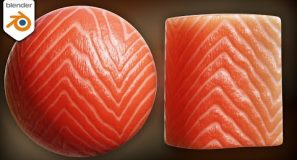 Procedural Raw Salmon Material 🐟 (Blender Tutorial)