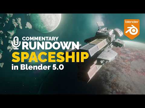Creating a Spaceship Animation in Blender 5.0 | Polygon Runway