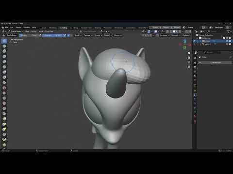 30. Sculpt Hair on a Pony: Advanced Techniques and Common Issues in Blender