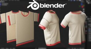 Blender 4.3 Make A Shirt Tutorial | Cloth Sewing EASY