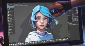 Sculpt with me – 3D Modeling Blue Pearl Girl in Blender