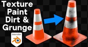 Texture Paint Dirt & Grunge on 3d Models (Blender Tutorial)